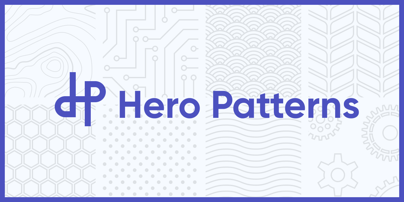 Get free background patterns at Hero Patterns